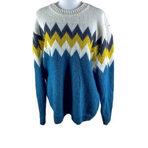 American Eagle Chevron Wool Blend Sweater sz XL